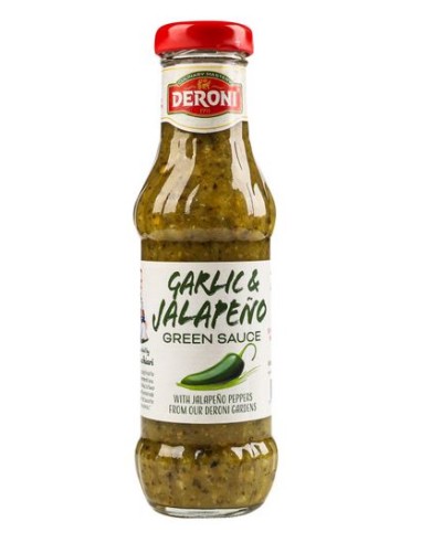 SALSA CHILE JALAPEÑO Y AJO DERONI 315G