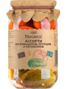 ASORTI DE TOMATE,PEPINO Y CALABAZA SONETERA,DWOREK 850G