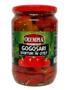 CUARTO DE PIMIENTO ROJO EN VINAGRE,OLIMPIA 660G