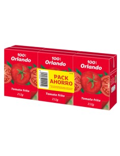 TOMATE FRITO ORLANDO BRIK PK-3 210 GRS.