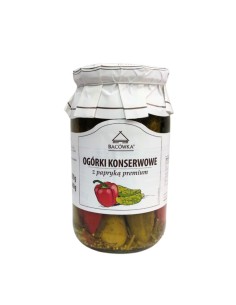  PEPINILLOS EN CONSERVA CON PIMIENTO PREMIUM ,BACOWKA 870G