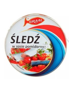  TROZOS DE ARENQUE EN SALSA DE TOMATE,GRAAL  300G