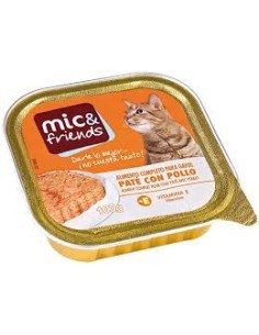 COM.GATO AMIGO TARRINA PATE POLLO,100g