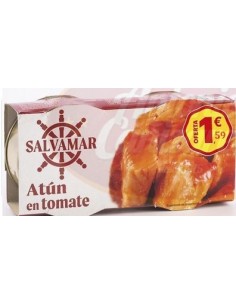 ATUN EN TOMATE,SALVAMAR X2