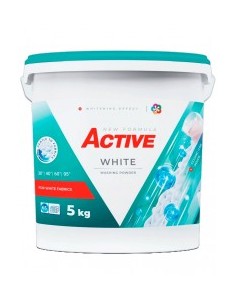 DETERGENTE POLVO WHITE,ACTIWE 5KG