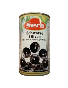ACEITUNAS NEGRAS POCO SALADAS SIN HUESO SERA 360G