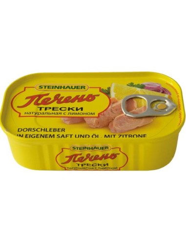 HIGADO DE BACALAO NATURAL CON LIMON...