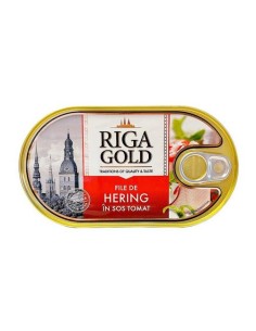 FILETE DE ARENQUE EN SALSA DE TOMATE,RIGA GOLD 190G