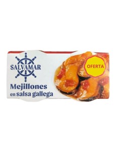 MEJILLONES SALSA GALLEGA,SALVAMAR X2
