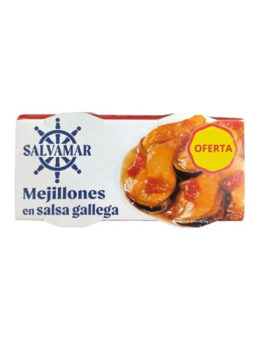 MEJILLONES SALSA GALLEGA,SALVAMAR X2
