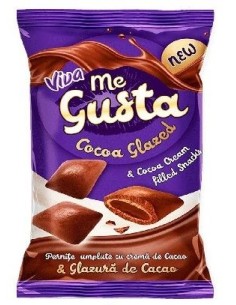 VIVA ME GUSTA ALMOHADILLAS CACAO GLASEADAS 100G