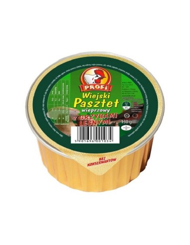 PATE DE CERDO CON CHAMPIÑONES PROFI 130G
