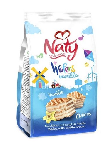 BARQUILLOS VAINILLA NATY  180G
