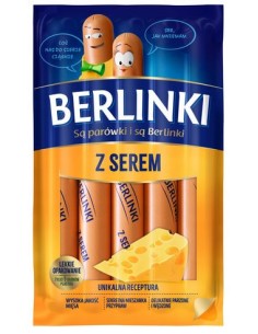 SALCHICHAS CON QUESO BERLINKI 250G
