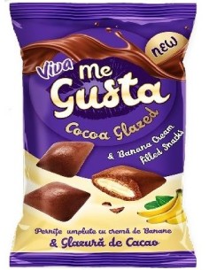 VIVA ME GUSTA ALMOHADILLAS PLATANO GLASEADAS 100G