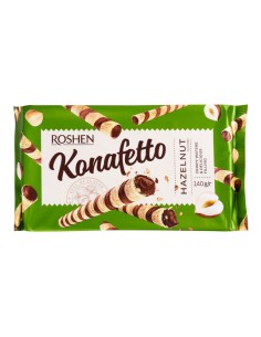 ROLLITTO DE BARQUILLO CON AVELLANA,KONAFETTO 140G