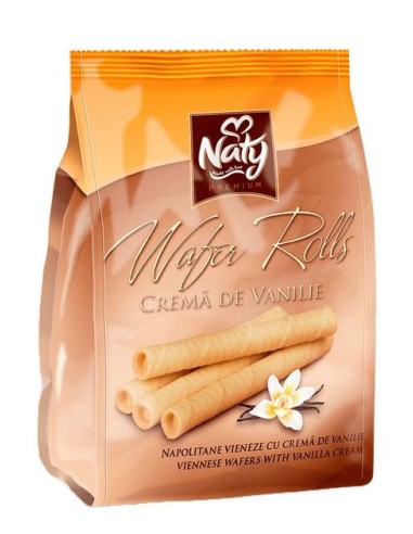 NAPOLITANE ROLLOS VANILLA,NATY 200G