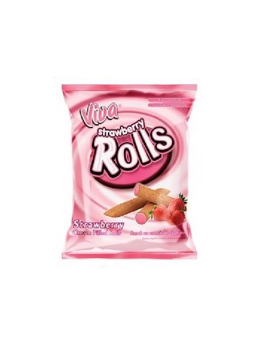 BARQUILLOS ROLLS DE FRESA VIVA 100G