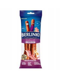KABANOS SABOR BARBACOA Y BACON BERLINKI 85G
