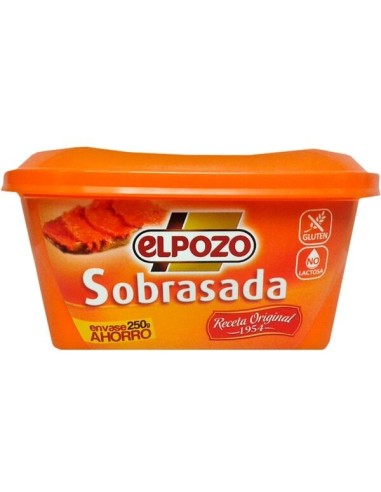 PATE SOBRASADA EL POZO TARRINA 250 GRS.