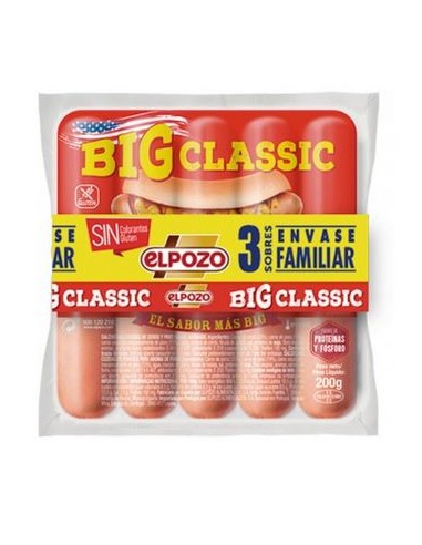SALCHICHA CLASICA BIG EL POZO PK-3