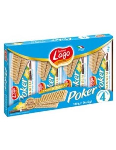 BARQUILLO CON CREMA DE AVELLANA,POKER 180G