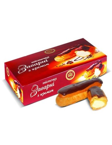 PASTELES ECLAIR RELLENO DE CREMA BKK...