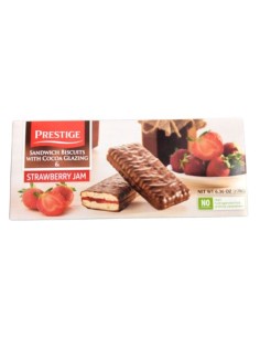 BIZCOCHO EN CHOCOLATE RELLENO DE FRESA.MIRAZH 200G