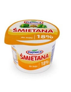  SMIETANA 18 % PIATNICA 200 G