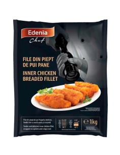  FILETES PECHUGA POLLO REBOZADA ,EDENIA 1KG