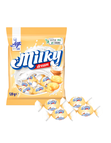 CARAMELOS RELLENOS ,ARGO MILKY120G