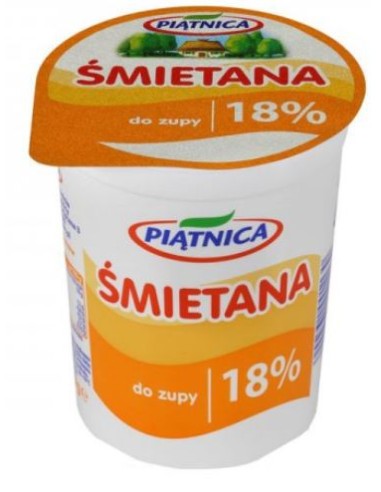  SMIETANA 18% PIATNICA 400 G
