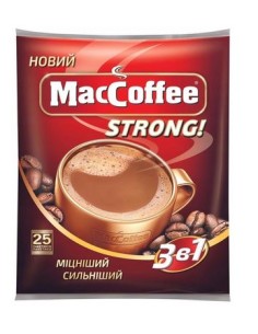 CAFE STRONG 3 V 1 25 PAKETYKIV MACCOFFEE 400G