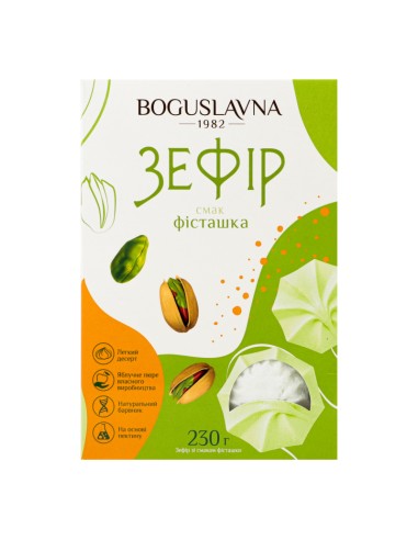 ZEFIR PISTACHIO,BOGUSLAVNA 230G