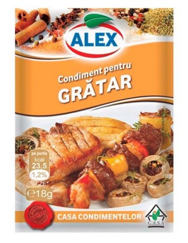 CONDIMENTO PARA PARRILLA ALEX 18G