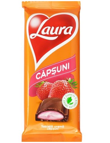 CHOCOLATE E LECHE CON FRESA,LAURA 95g