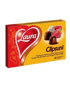 CARAMELOS DE LECHE CON FRESA/NATA,LAURA 140g