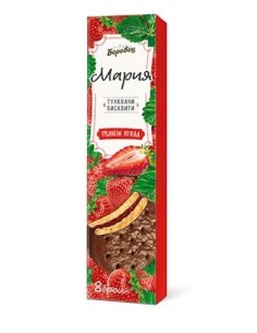 GALLETAS CON RELLENO FRESA MARIA BOROVETS 200G