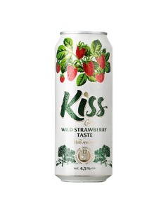 CIDER KISS SABOR FRESA SILVESTRE 4,5% 0,5L LATA