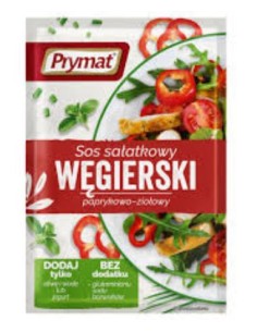 SALSA PARA ENSALADA CON PIMENTON Y HIERBAS WEGIERSKI PRY 9 G
