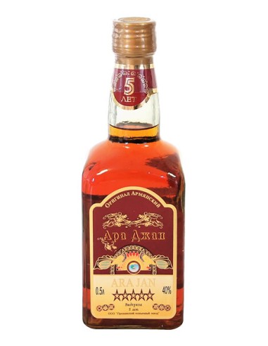 BRANDY ARA JAN 5 AÑO 40%,500ML