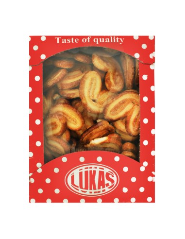  PALMERITAS HOJALDRE AZUCAR ,LUKAS 350G