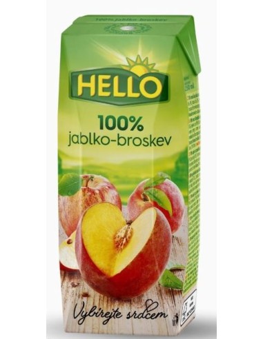 ZUMO DE MANZANA/MELOCOTON 100%,HELLO...