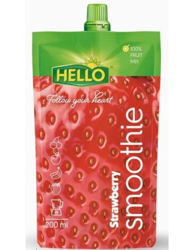 BATIDO DE FRESA "SMOOTHIE",HELLO 200ML