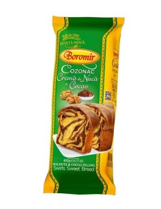 BIZCOCHO CON NUECES  Y CACAO BOROMIR 450G