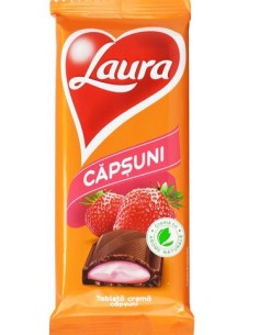 CHOCOLATE E LECHE CON FRESA,LAURA 95g