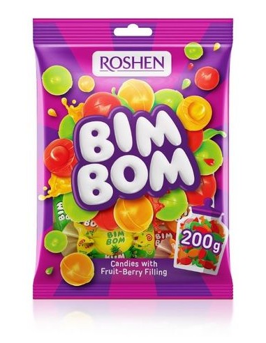 BOMBONES RELLENO TUTTI FRUTT BIM BOM...