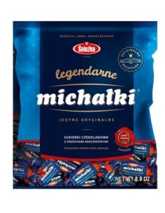 BOMBONES DE CHOCOLATE MICHALKI CON CACAHUETES SNIEZKA 250g