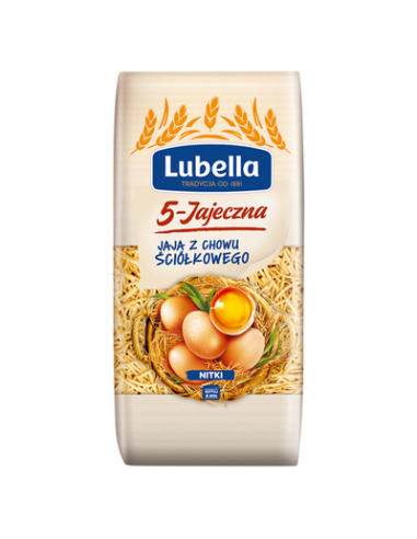 FIDEOS 5 HUEVOS ,LUBELLA  250G