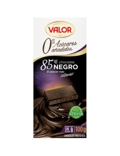 CHOCO.VALOR S/AZUCAR NEGRO 85% 100GRS. 2
